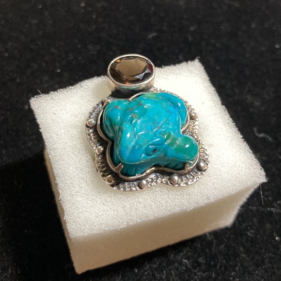 925 Amy Kahn Russell turquoise ring - Picture 6 of 6